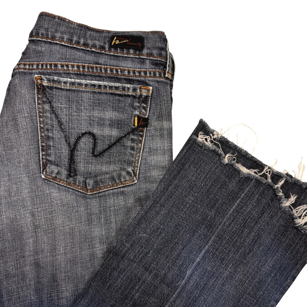 Citizens of Humanity Kelly Low Waist Bootcut Jeans Women's Size 32 Stretch Crop
